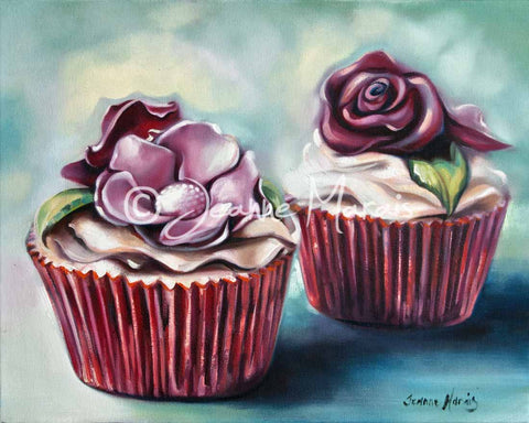 Flower cupcakes