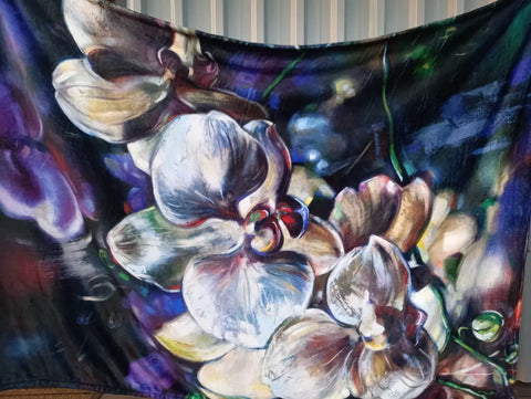 Fleece blanket -Orchid