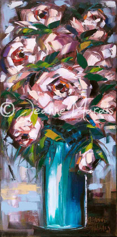 Pink roses tall one