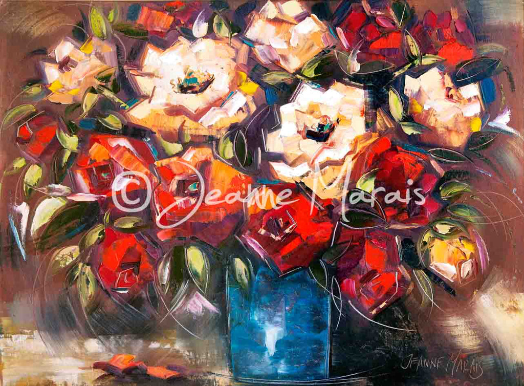 Red & white roses