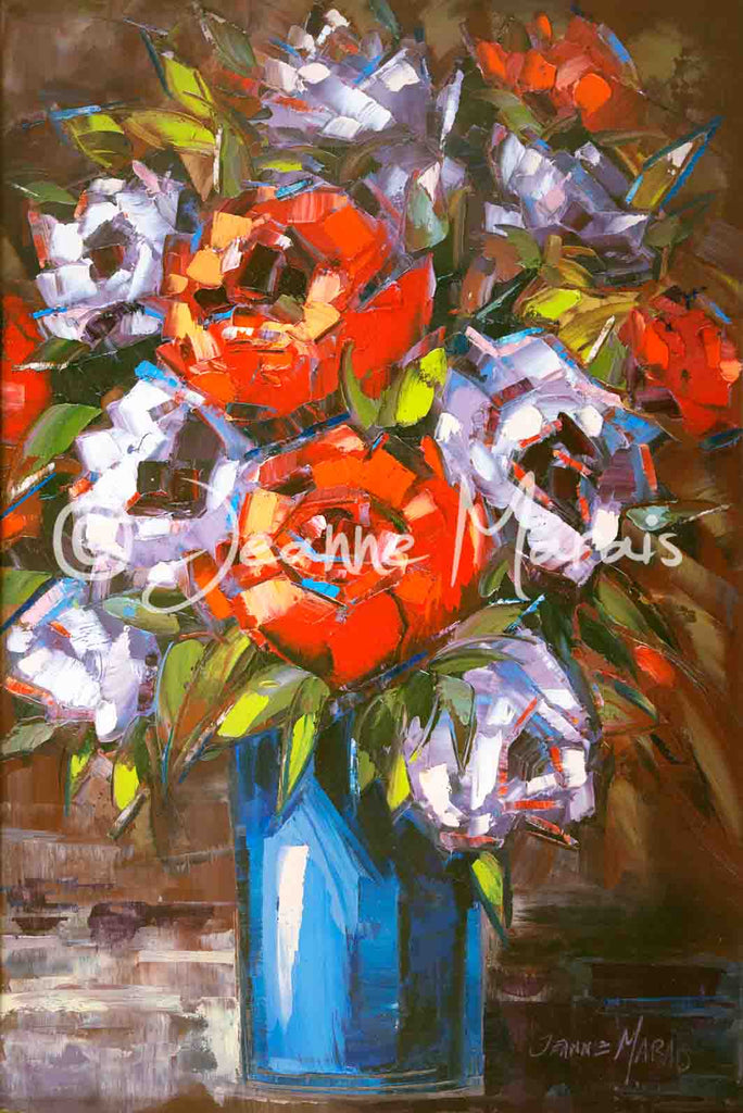 Roses in blue