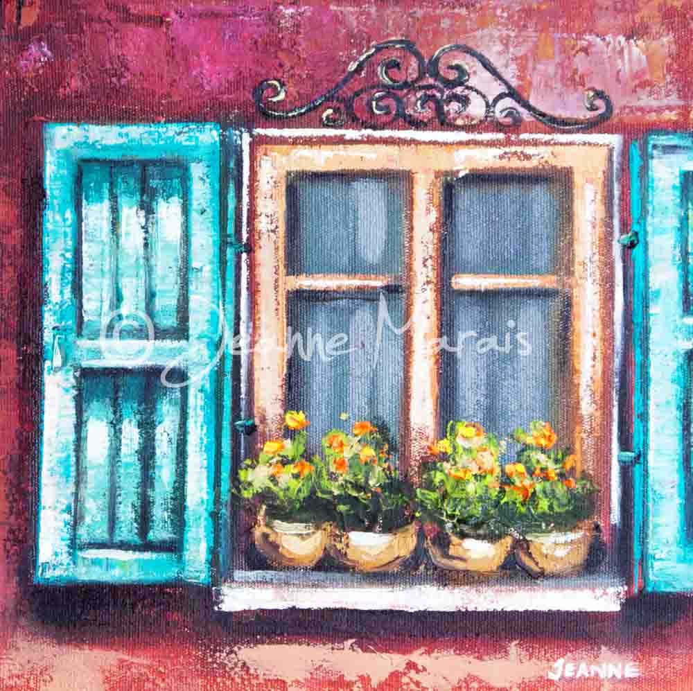 Windows bright blue